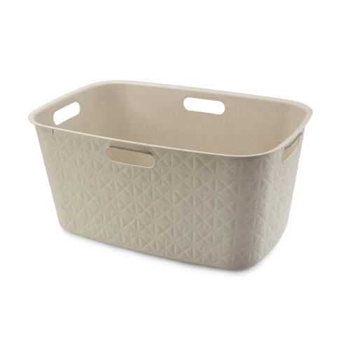 Curver CURVER SOFTEX LAUNDRY BASKET 45L CHALK WHITE