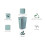Curver CURVER SOFTEX LAUNDRY HAMPER 56L TEAL 4