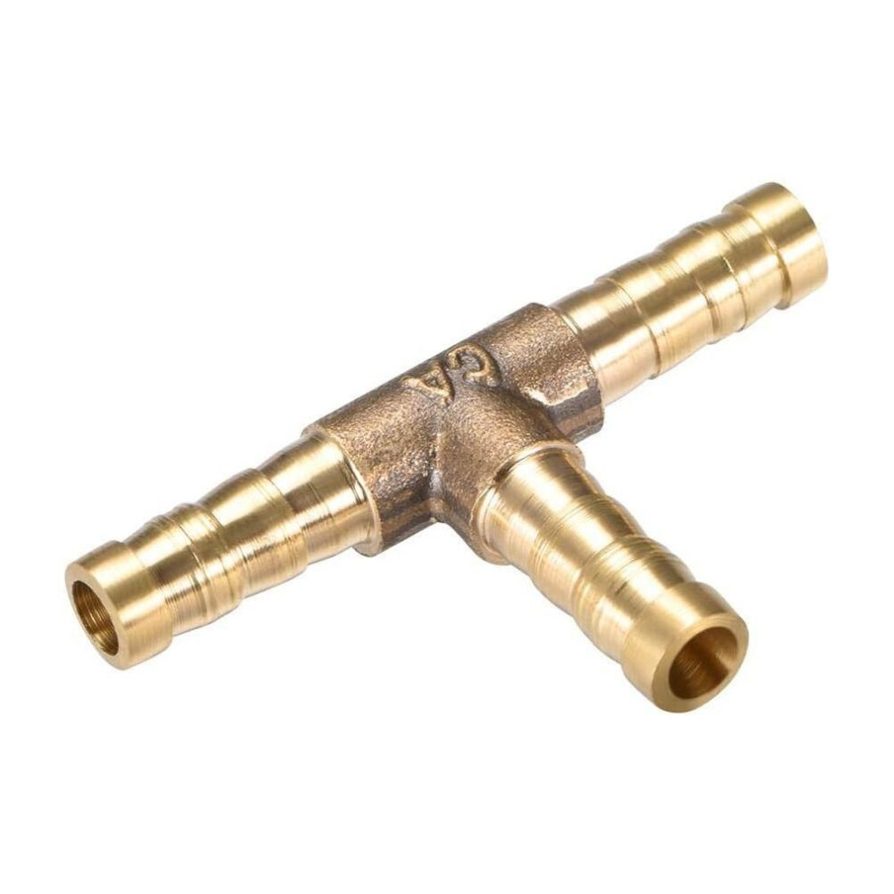(6mm) Brass 3 Ways 6mm 8mm 10mm 12mm 16mm Barb Hose Barb Union Coupling  Fitting Air Gas Water Fuel