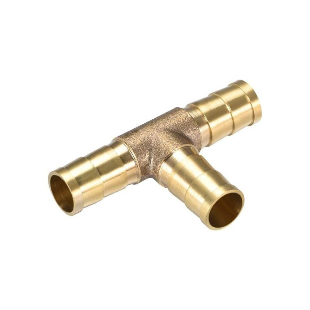 (10mm) Brass 3 Ways 6mm 8mm 10mm 12mm 16mm Barb Hose Barb Union Coupling  Fitting Air Gas Water Fuel