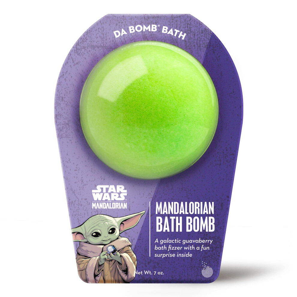Photos - Bath Salt / Bubble Bath Da Bomb Bath Star Wars Mandalorian Bath Bomb - Galactic Guavaberry Fragrance - Surprise Inside - 7oz - Made in U(The Child)