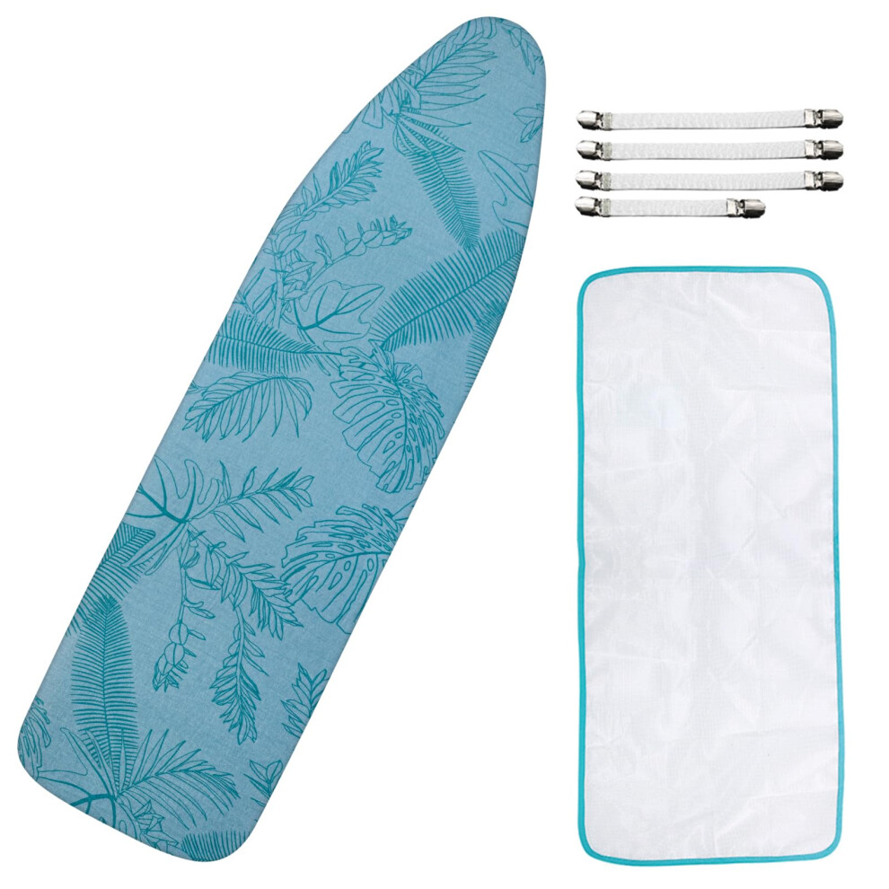 Dalykate 15X54 Ironing Board Cover And Pad With Elastic Edge And Scorch And Stain Resistant Thick Padding Ironing Board Covers 4 Fasteners And Protect
