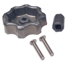 Danco 10006P vandstudsslange Bibb rundhjulsudskiftning 2-pak udend?rs vandhaneh?ndtag metallisk pakke med 2