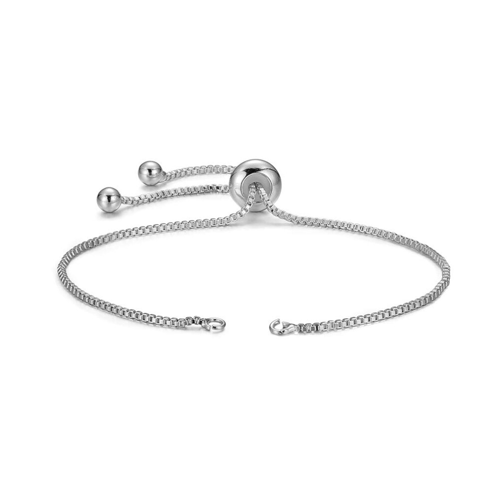 Danlingjewelry 20 Piezas De Cadenas Extensoras Deslizantes Ajustables Para Pulseras Con Extremos De Bola Para Hacer Joyas Diy 8 Pulgadas (220 Mm) P-image