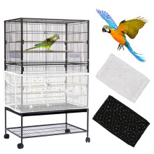 Daoeny 2Pcs Housse de Cage à Oiseaux, Filet de Protection Ajustable, Grand Filet en Nylon avec Étoiles