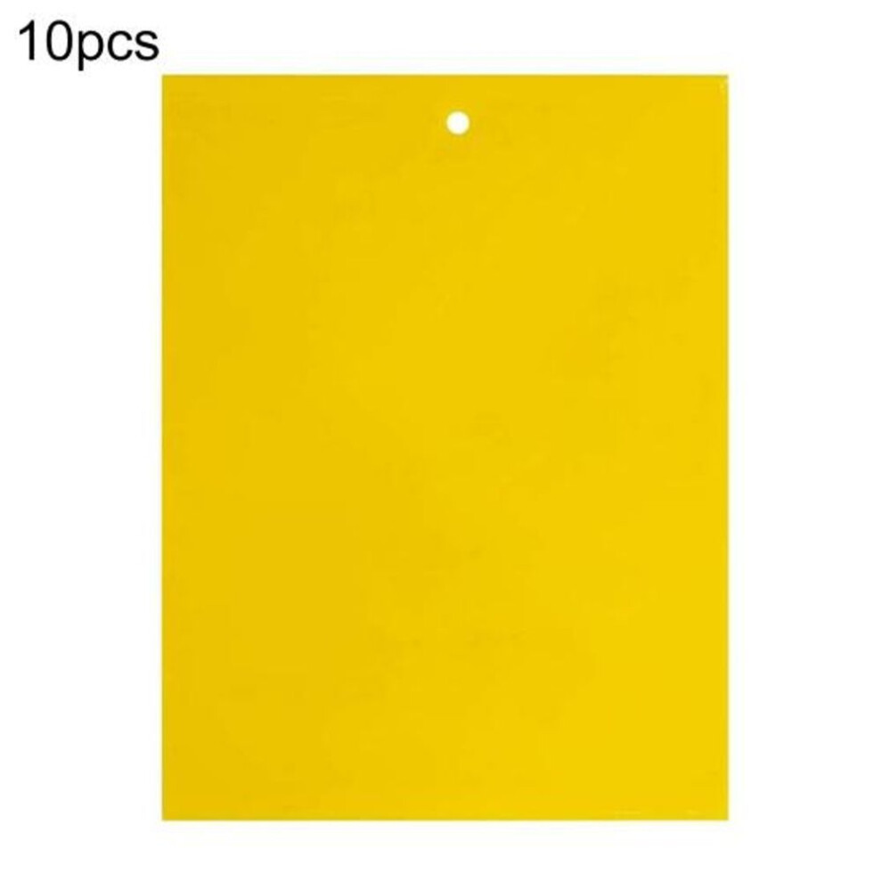 (yellow, 15cm by 20cm) 5 Pcs Insect Trap Large Area Hanging Sticky Glue Boards Fly Pest Bug Catcher Plate