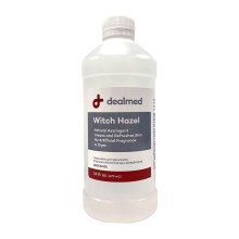 Dealmed Witch Hazel 16 oz. | Naturlig astringerende renser og opfrisker huden | Ingen kunstig duft eller farvestoffer (pakke med 1)