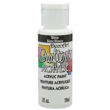 DecoArt DCA01-3 Tinta Acrílica para Artesanato, 2 Onças, Branca