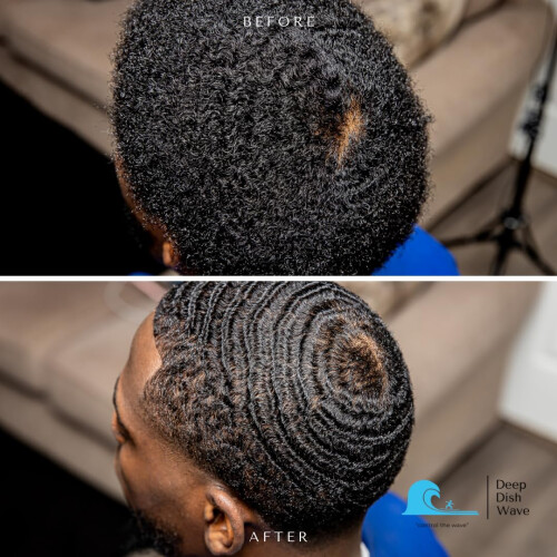 Pomade Wave Deep Dish 100% Naturelle pour 360 Waves - Crème Cheveux 2oz 2