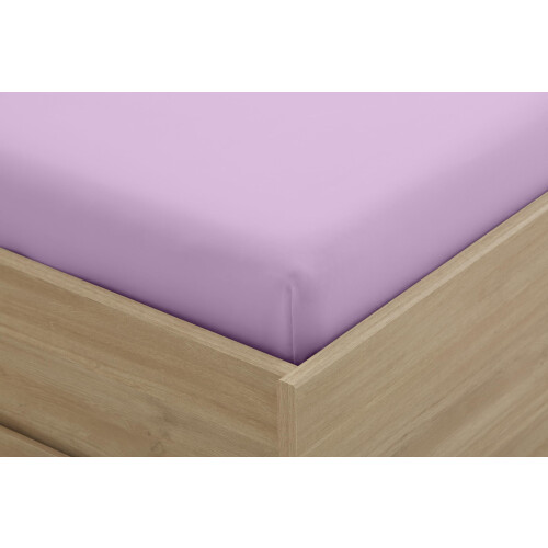 Degrees home - Collection - Fitted Sheet 160 x 190 x 33- Adjustable - Brushed Polyester Microfiber - Lilac 2