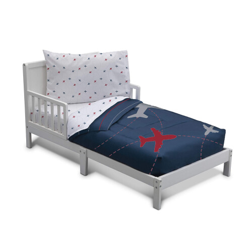 Delta Children Delta Children Σετ Κρεβατιού 4 Τεμαχίων για Αγόρια - Αντιστροφή 2-σε-1 Κουβέρτα