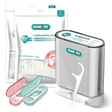 Dental floss plukker dispenser-308 t?ller professionel hulrum resistent flossere-liamoss automatisk pop-up arrang?r case-intelligent forseglede o