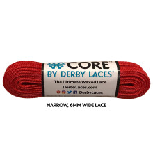 Derby sn?reb?nd CORE Smalle 6 mm voksede blonder til kunstsk?jter Rullesk?jter St?vler og almindelige sko (r?d 60 tommer / 152 cm)