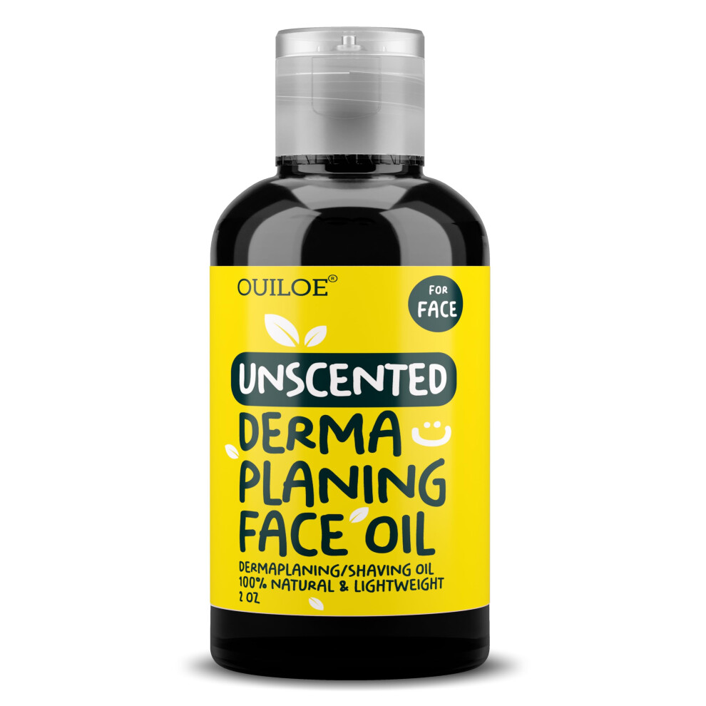 Ouiloe Dermaplaning Oil For Face - 100% Natural & Lightweight Shave Oil For Women Face Shaving Oil For Women Use With A Dermaplaning Tool Razor Shaver Or