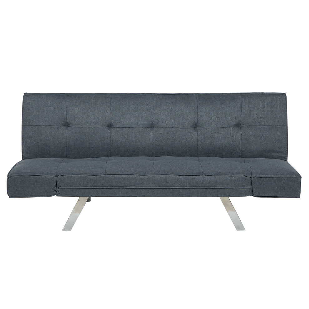 Fabric Sofa Bed Dark Blue BRISTOL II