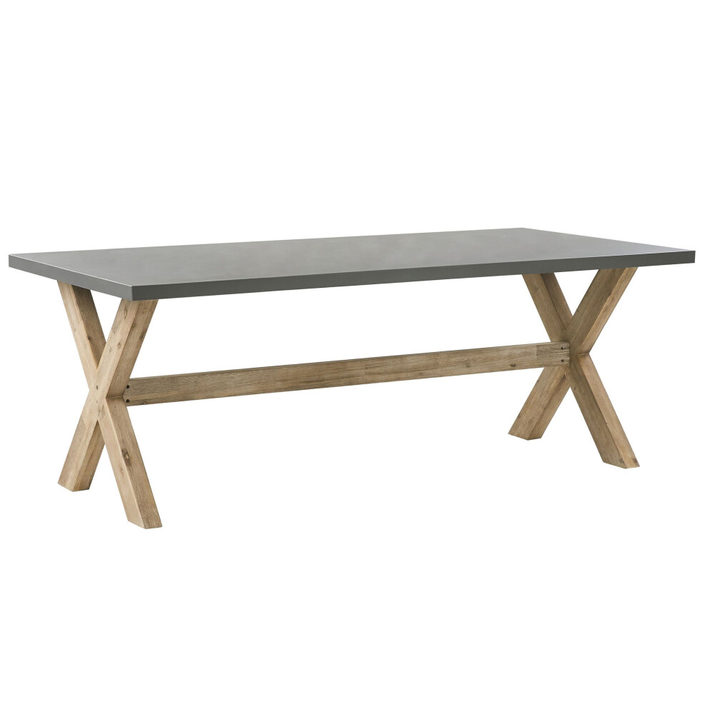 Garden Dining Table OLBIA 200 cm 100 cm Concrete Grey