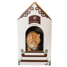 Disponable ti sekunders kassekasser til kitty/katte (10 t?ller + 1 hytte). Bionedbrydelig l?sning til hurtig og let bortskaffelse. Lavet af genan