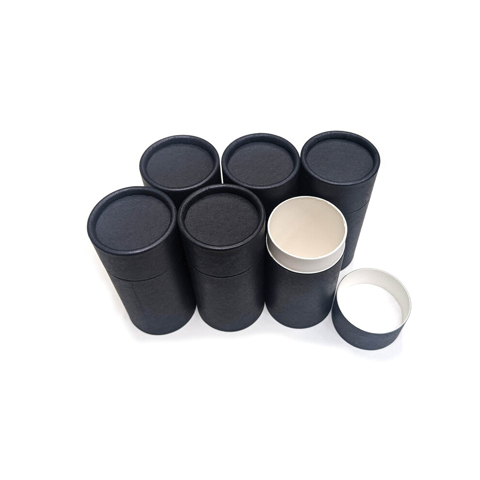Diy Deodorant Contai Diy Deodorant Containers Empty Cardboard Deodorant Containers - Push-Up Style Top-Fill Reusable And Biodegradable 3.0 Oz (6-Pack Black)