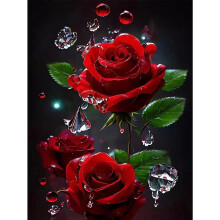 DIY diamant schilderij kits voor volwassenen 5D kunst diamant schilderij foto's set roze bloem kruis borduurwerk schilderij voor Valentijnsdag thuis