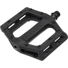 Dmr V11 platte mountainbike-pedalen - geheel zwart stalen as/paar Lichtgewicht nylon composiet kunststof MTB-fietsonderdeel Downhill freeride rit Tra