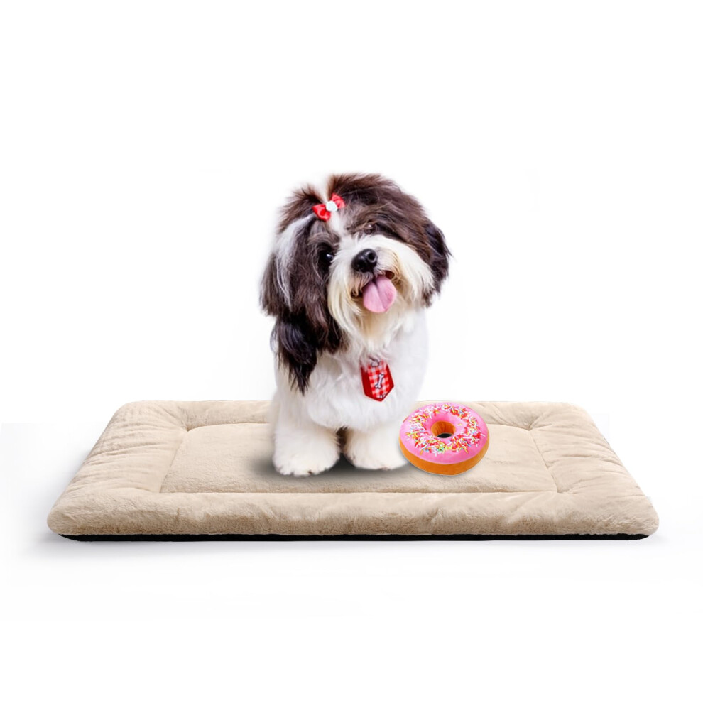 Coussin pour cage de petit chien, compatible avec les cages m   talliques, ultra doux, lavable et antid   rapant, tapis de couchage confortable, coul