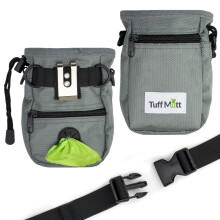 Leckerli-Tasche fur Hunde zum Training mit Kotbeutelspender. Enthalt 1 Rolle Kotbeutel. Metallclip. Verstellbarer Huftgurt erleichtert das Tragen