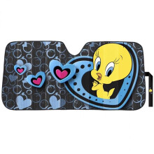 Tweety Bird 887469 Hearts Accordion Car Sunshade