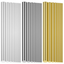 Dywishkey 27 stycken 9 storlekar metall runda stavar kit metaller inkluderar mssing rostfritt stl aluminium diameter 1,0 mm-8.0 mm lngd 100 mm