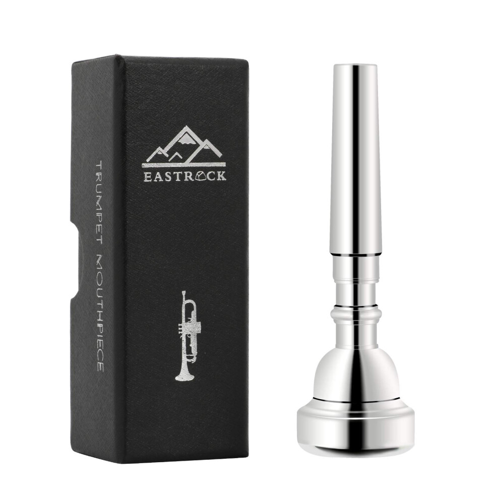 EastRock 5C Trumpet Mouthpiece Silver Plated Bb Trompeta Mouthpiece Trumpet Instrument Accessories Vacuum Packed
