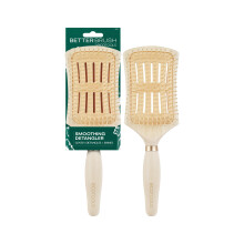 EcoTools Glttende Entwirrungs-Haarbrstenbrste fr nasses oder trockenes Haar, schmerzfreier Entwirrungsstil und glattes Haar, hitzebestndige Brs