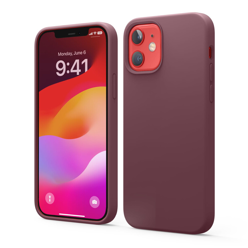 Coque Elago compatible avec iPhone 12 et iPhone 12 Pro 61 pouces, coque en silicone liquide, protection int   grale (   cran et appareil photo), doub