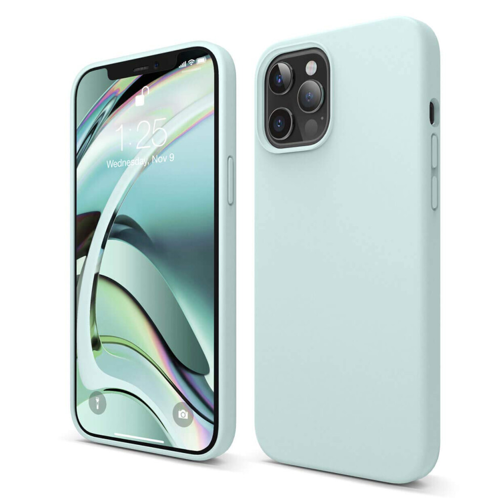 Elago Compatible With Iphone 12 Pro Max Case Liquid Silicone Case For Iphone 12 Pro Max 67 Inch Mint] - Full Body Protection (Screen & Camera Protect 8809667653220