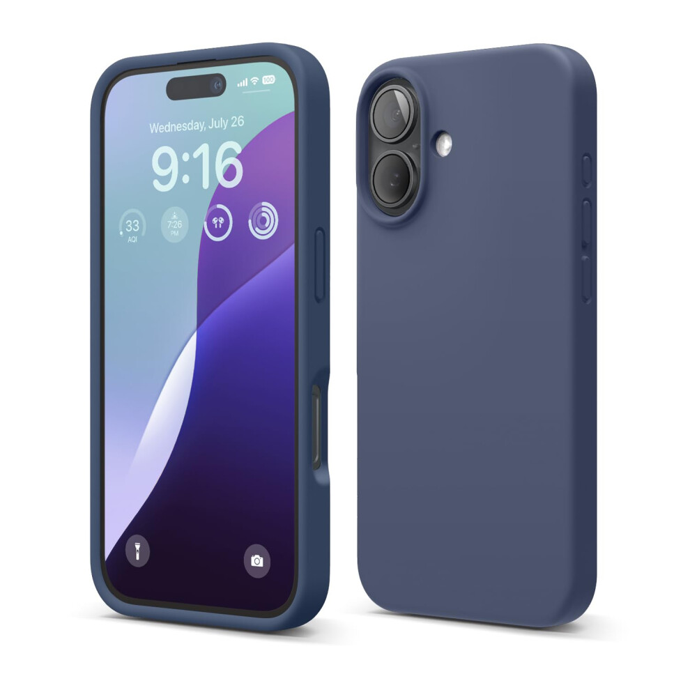 Elago Compatible With Iphone 16 Case Premium Liquid Silicone Case Full Body Protective Cover Shockproof Slim Phone Case Anti-Scratch Soft Microfi 8800254489284