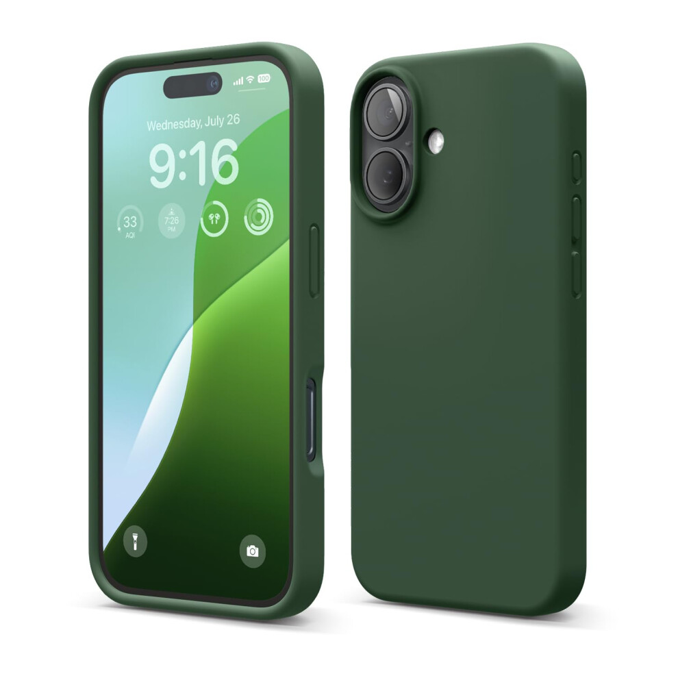 Elago Compatible With Iphone 16 Case Premium Liquid Silicone Case Full Body Protective Cover Shockproof Slim Phone Case Anti-Scratch Soft Microfi 8800254489048