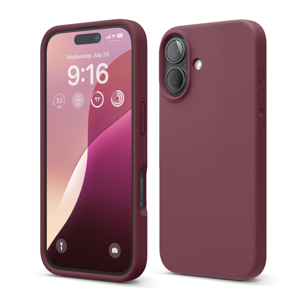 Elago Compatible With Iphone 16 Case Premium Liquid Silicone Case Full Body Protective Cover Shockproof Slim Phone Case Anti-Scratch Soft Microfi 8800254489215