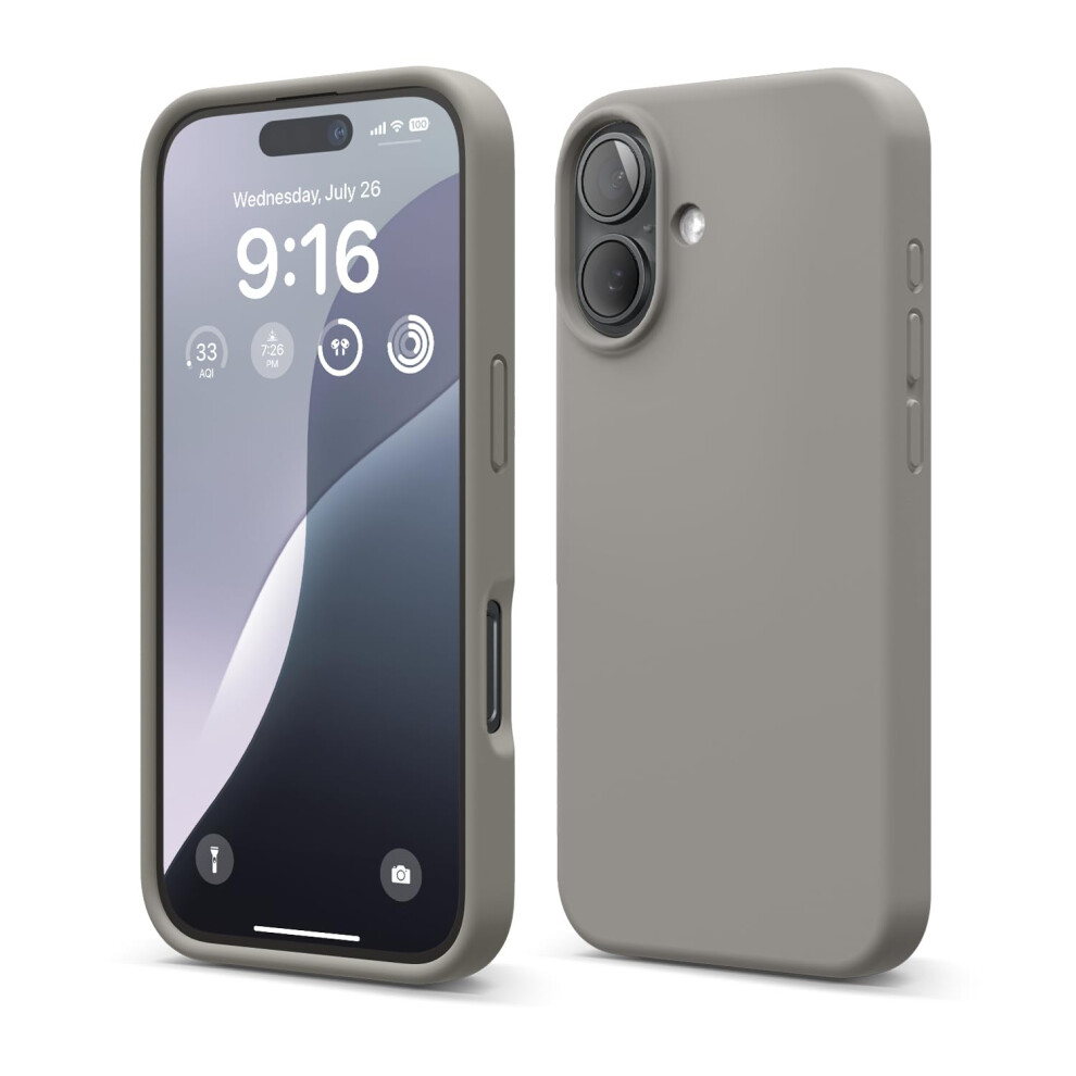 Elago Compatible With Iphone 16 Case Premium Liquid Silicone Case Full Body Protective Cover Shockproof Slim Phone Case Anti-Scratch Soft Microfi 8800254489208