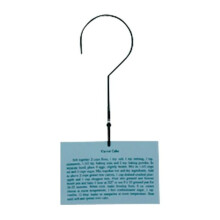 Village Wrought Iron RC-H Recipe Card Hanger-Holder - Black