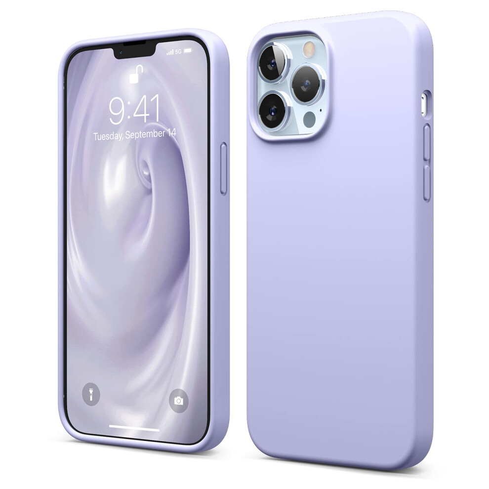 Elago Liquid Silicone Case Compatible With Iphone 13 Pro Max (6.7 Inches) Premium Silicone Case Full Protection Case - Shockproof Cover With 3 Struc 8809788485809