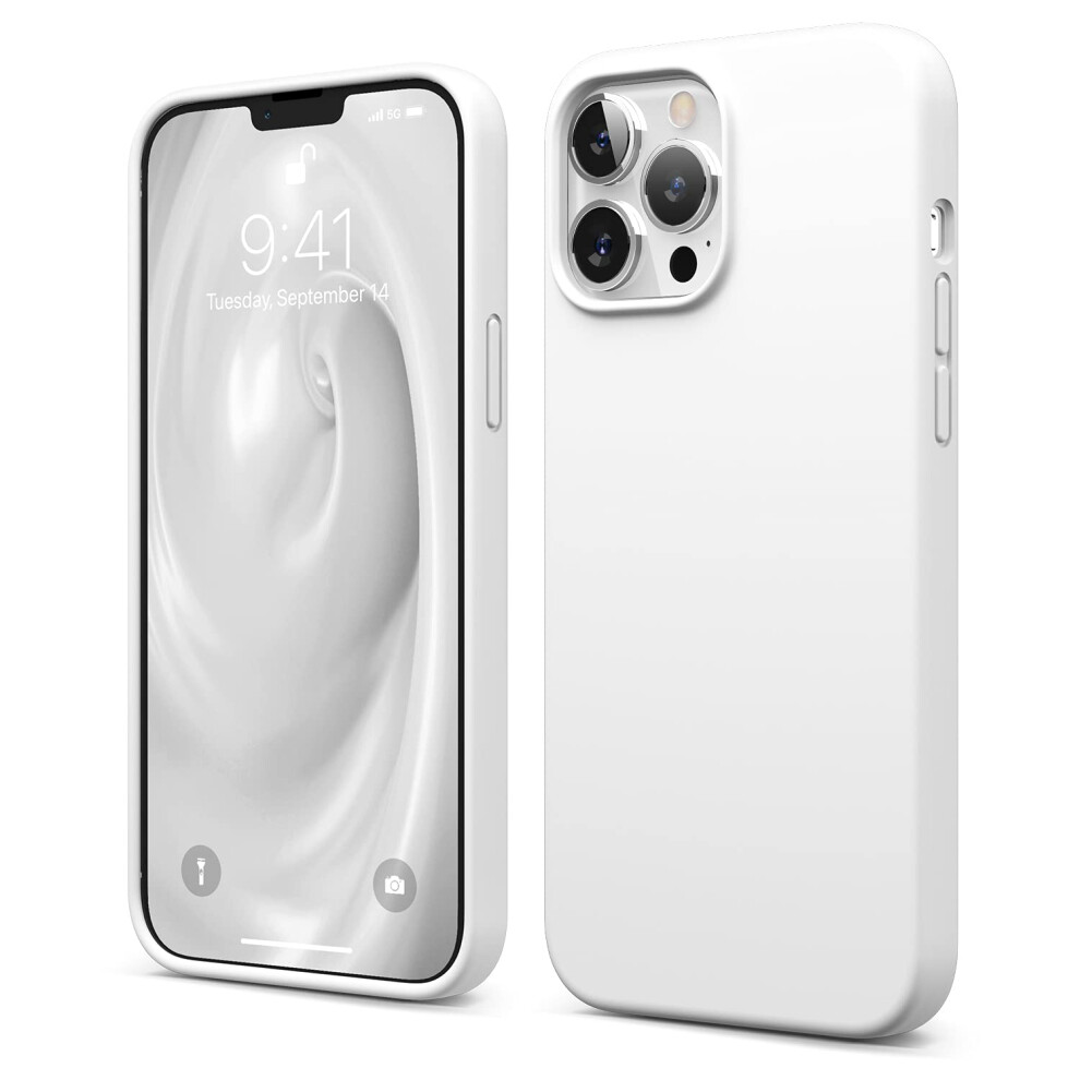Elago Liquid Silicone Case Compatible With Iphone 13 Pro Max (6.7 Inches) Premium Silicone Case Full Protection Case - Shockproof Cover With 3 Struc 8809788485854
