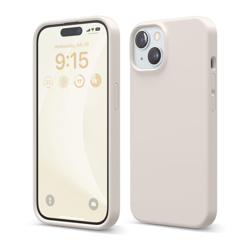 Elago Liquid Silicone Case Compatible With Iphone 15 Premium Silicone Full Body Protection Shockproof Structure With 4 Layers Soft Microfiber Lini 8809919814560