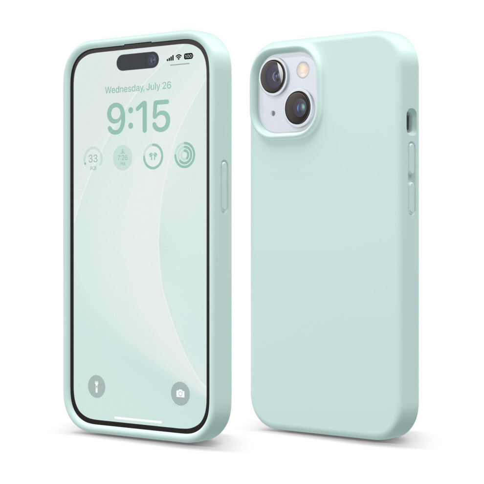 Elago Liquid Silicone Case Compatible With Iphone 15 Premium Silicone Full Body Protection Case [4-Layer Anti-Shock Structure] Soft Microfiber Lini 8809919814515