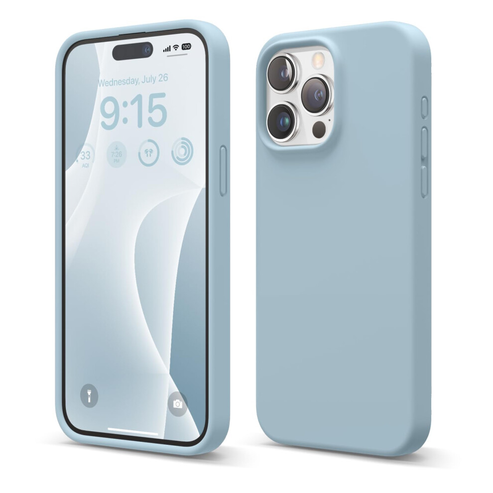 Elago Liquid Silicone Case Compatible With Iphone 15 Pro Max Premium Quality Full Body Protection Case [4-Layer Shockproof Structure] Soft Anti-Scr 8809919810647