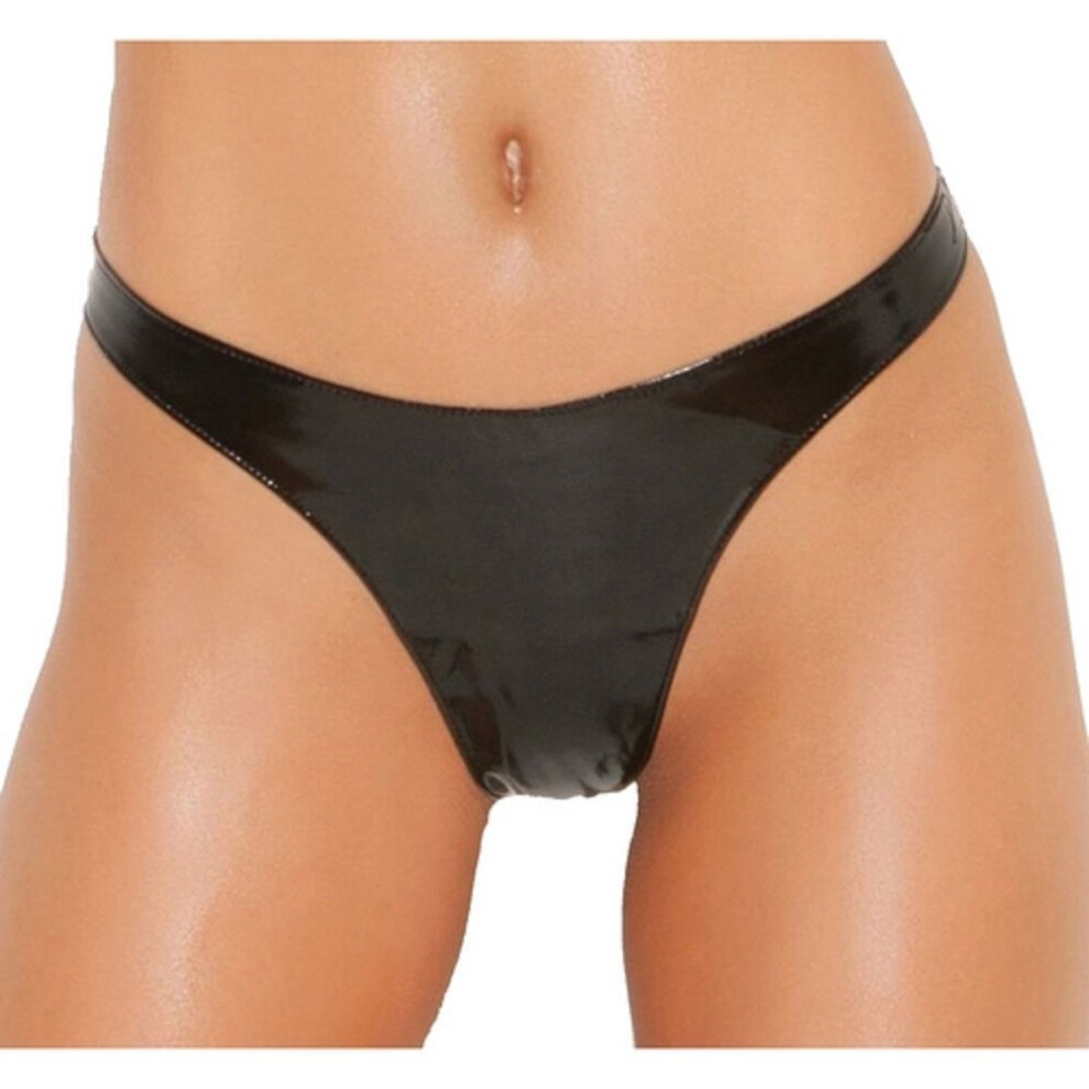 String en vinyle pour femme Elegant Moments - Noir - Taille unique
