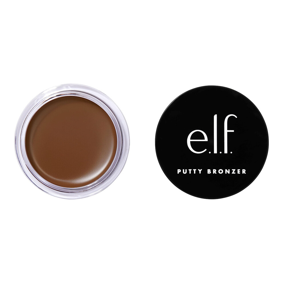 E.l.f. Elf Putty Bronzer Creamy & Highly Pigmented Formula Creates A Long-Lasting Bronzed Glow Infused With Argan Oil & Vitamin E Sun Kissed 035 Oz