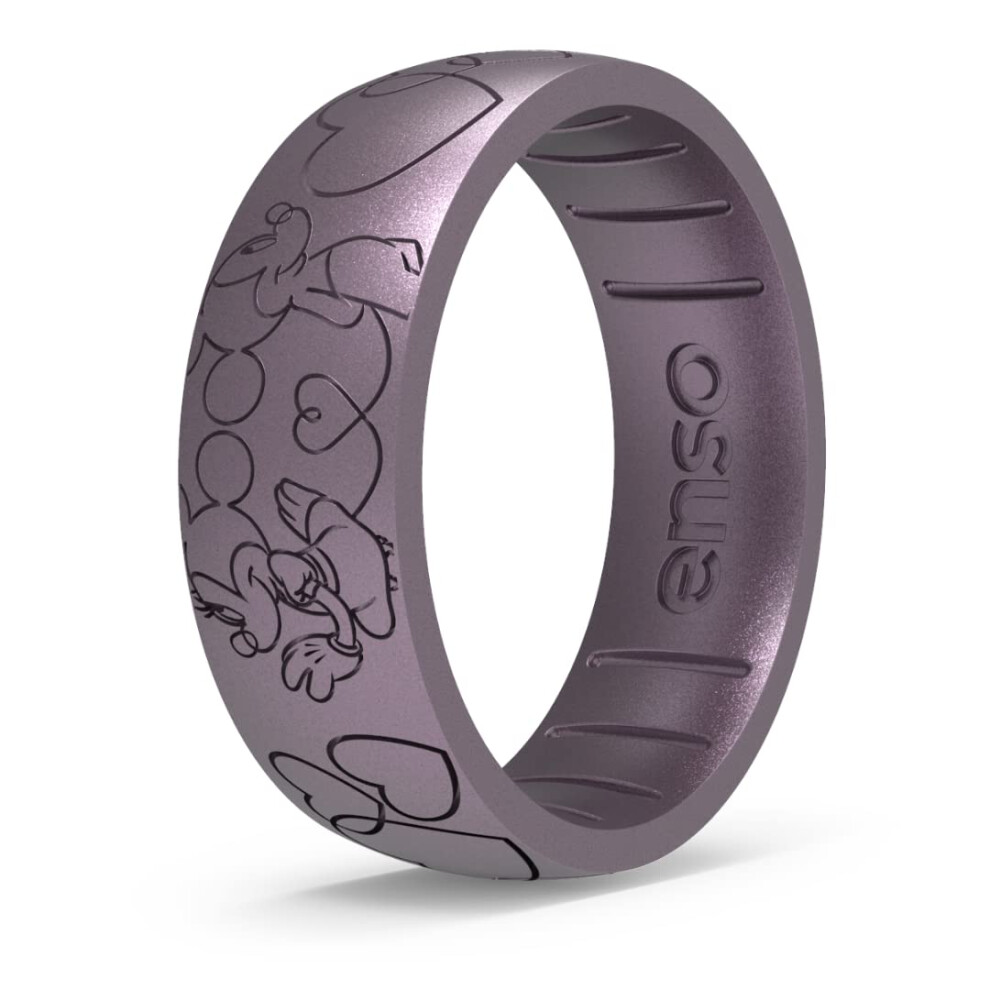 Enso Rings Disney Silikonring Valentinstagskollektion Disney Sweethearts Soft Plum 5-image