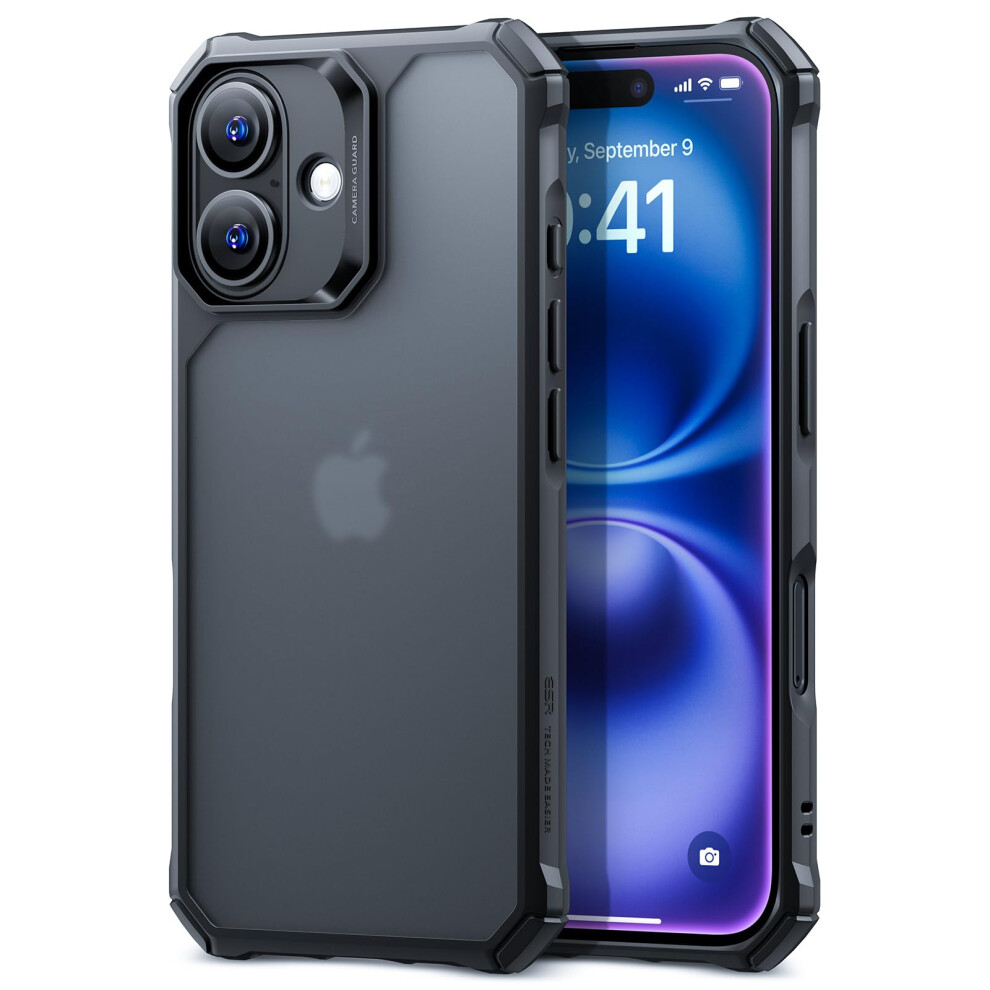 Esr For Iphone 16 Case Military-Grade Protection Shockproof Air Guard Corners Yellowing-Resistant Acrylic Back Phone Case For Iphone 16 Air Armor 4894240222416
