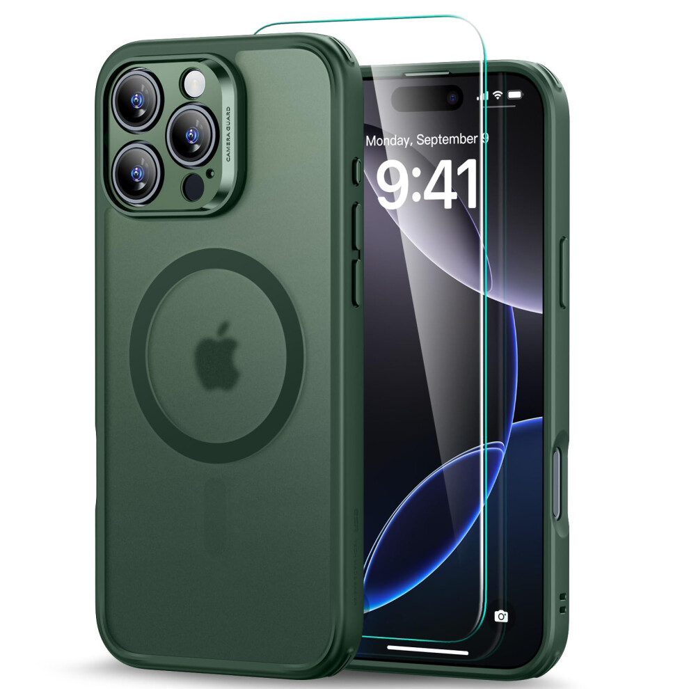 Esr For Iphone 16 Pro Max Case (4 In 1) Set Translucent Matte Case With Screen Protector Compatible With Magsafe Military-Grade Protection Classic 4894240230138