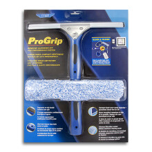 Ettore 65000 Professional Window Cleaning Kit 12 Squeegee and 10-Inch ProGrip Microfiber Washer 1 Count (Pack of 1)