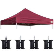 Eurmax USA NOWOSC 10x10 Pop -Up Canopy zastepcza baldachim namiot grna pokrywka Instant Canopy Top Canopy Tylko 30 kolorw Bonus 4PC Pack Bandy