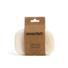 Everist Esponja Konjac Compostável, Esfoliante Corporal, Fibra Vegetal 100% Natural, Pele Mais Suave, 1 Unidade